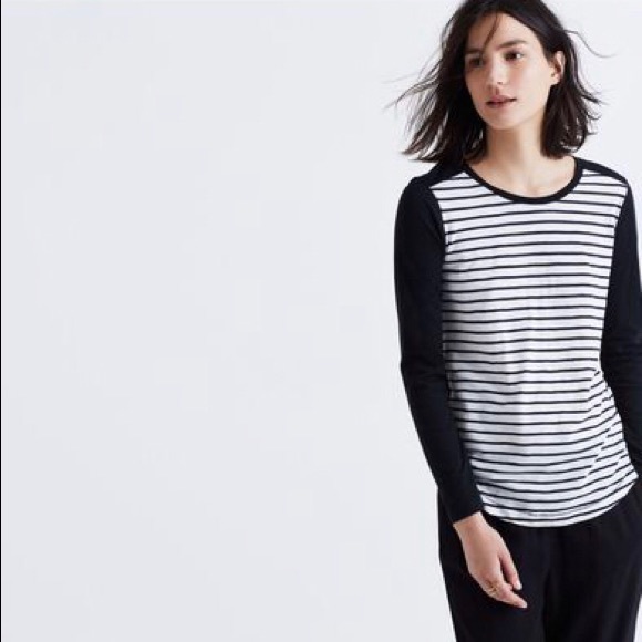 Madewell 100% cotton long sleeve tee - Picture 4 of 14